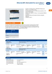Thumbnail of document Data Sheet - 9740/13 Ethernet-APL field switch Zone 2